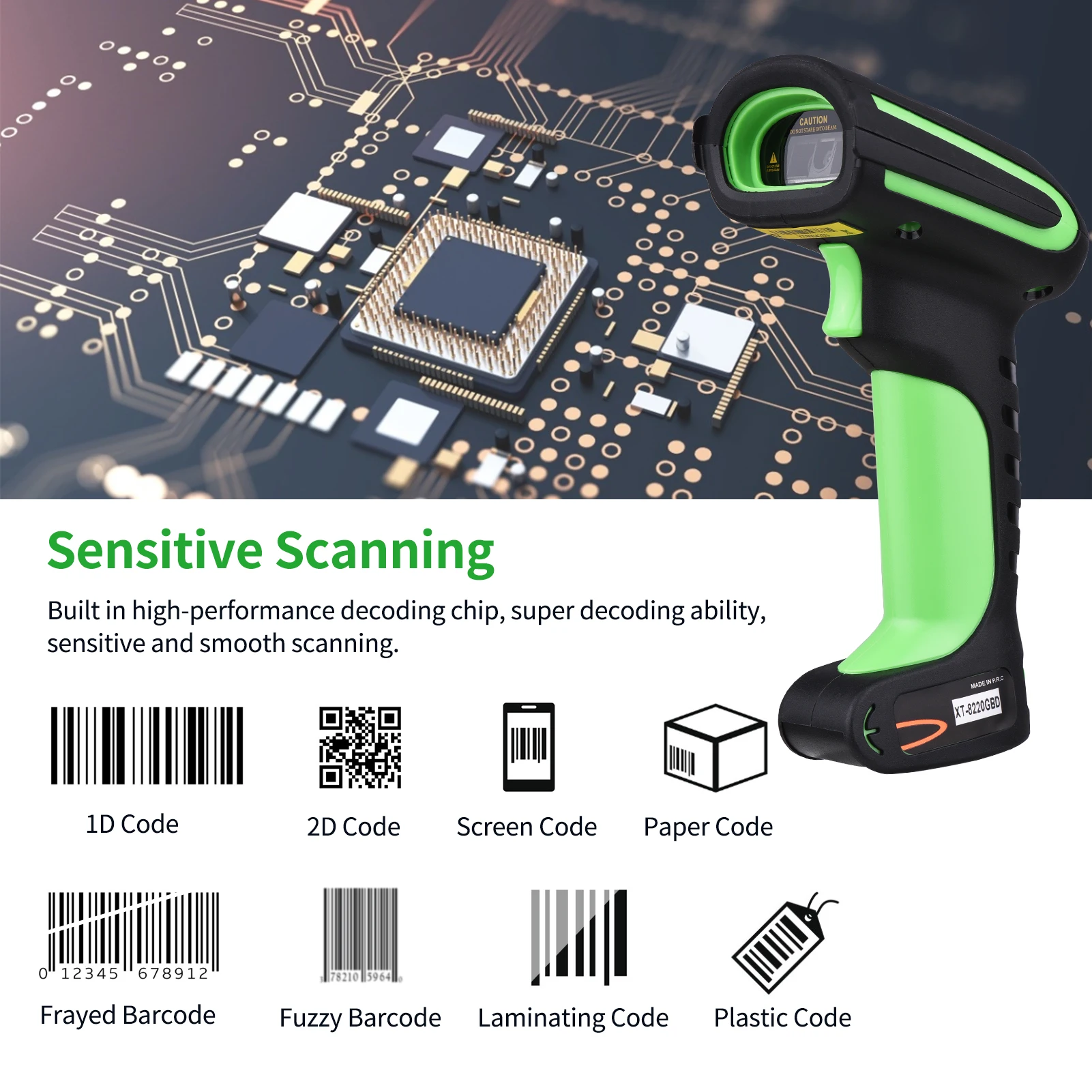 IMARCONE промышленный сканер штрихкода ручной 1D/2D/QR штрих кода USB Проводная 1