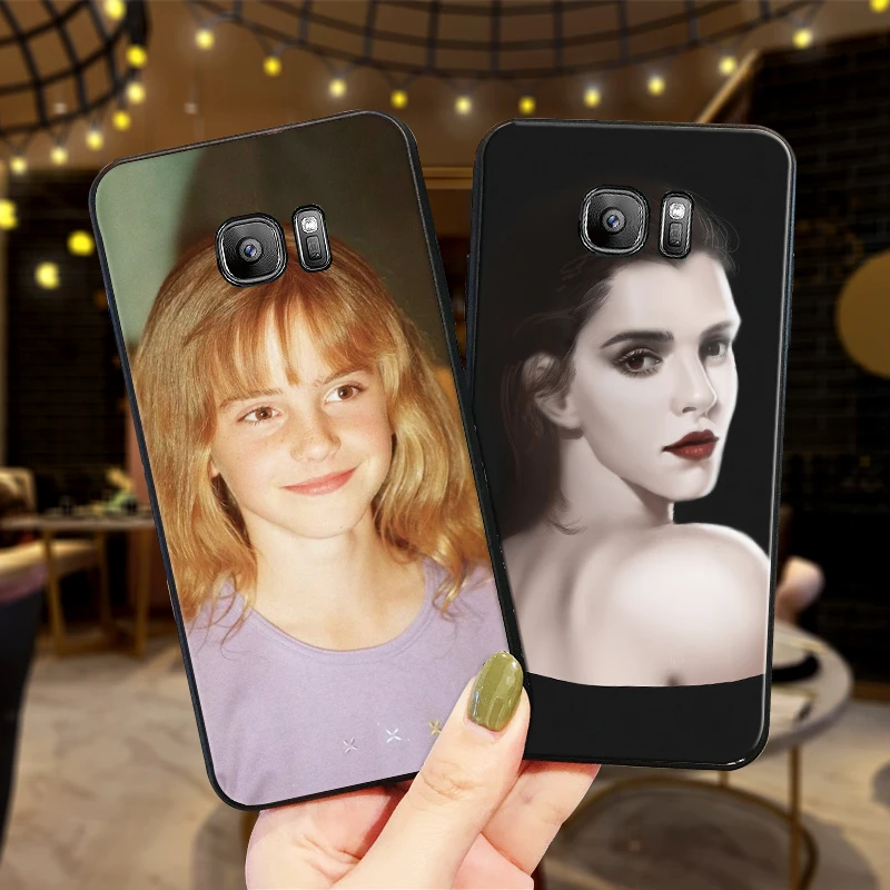 Красивая звезда Эмма Ватсон красивый для Samsung Galaxy S6 S7 край S8 S9 S10 PLUS NOTE 8 9 M10 20 30