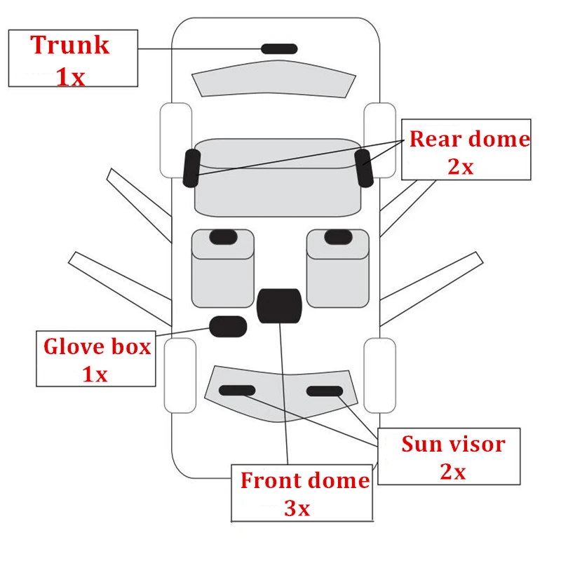 11x светодиодная внутренняя подсветка для VW Jetta MK4 1999 2005 автомобилей комплект