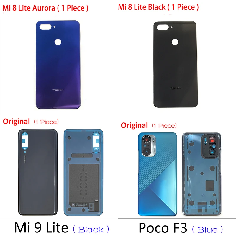 Оригинальная Новинка для Xiaomi Mi 8 9 11 Lite Note 10 Poco F3 задняя крышка батарейного отсека