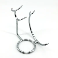 shaving razor and brush stand stainless steel shaving razor holder compatible with long and short handle safety razor