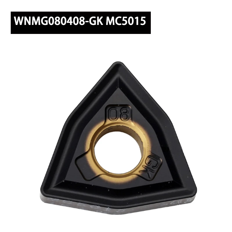 

Вставки в форме G-GK -GM, WNMG, оригинальные лезвия, 10 шт. WNMG080404-GK MC5005, подходит для токарного станка с ЧПУ, режущий инструмент