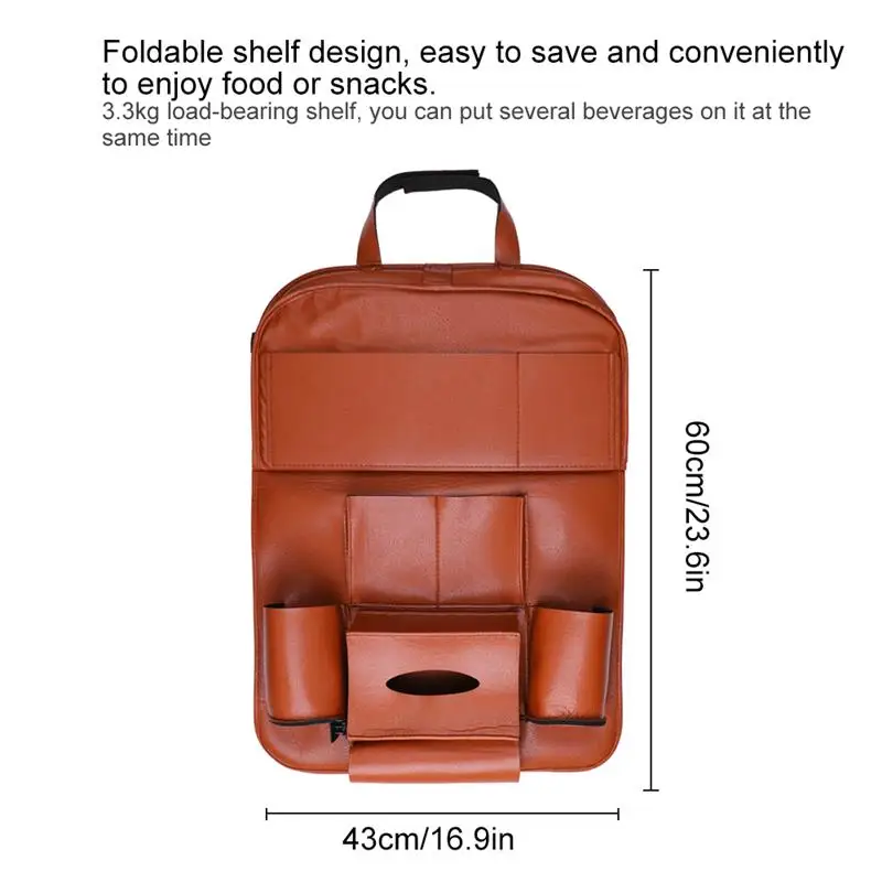 Подвесная сумка-Органайзер на заднее сиденье автомобиля универсальный авто