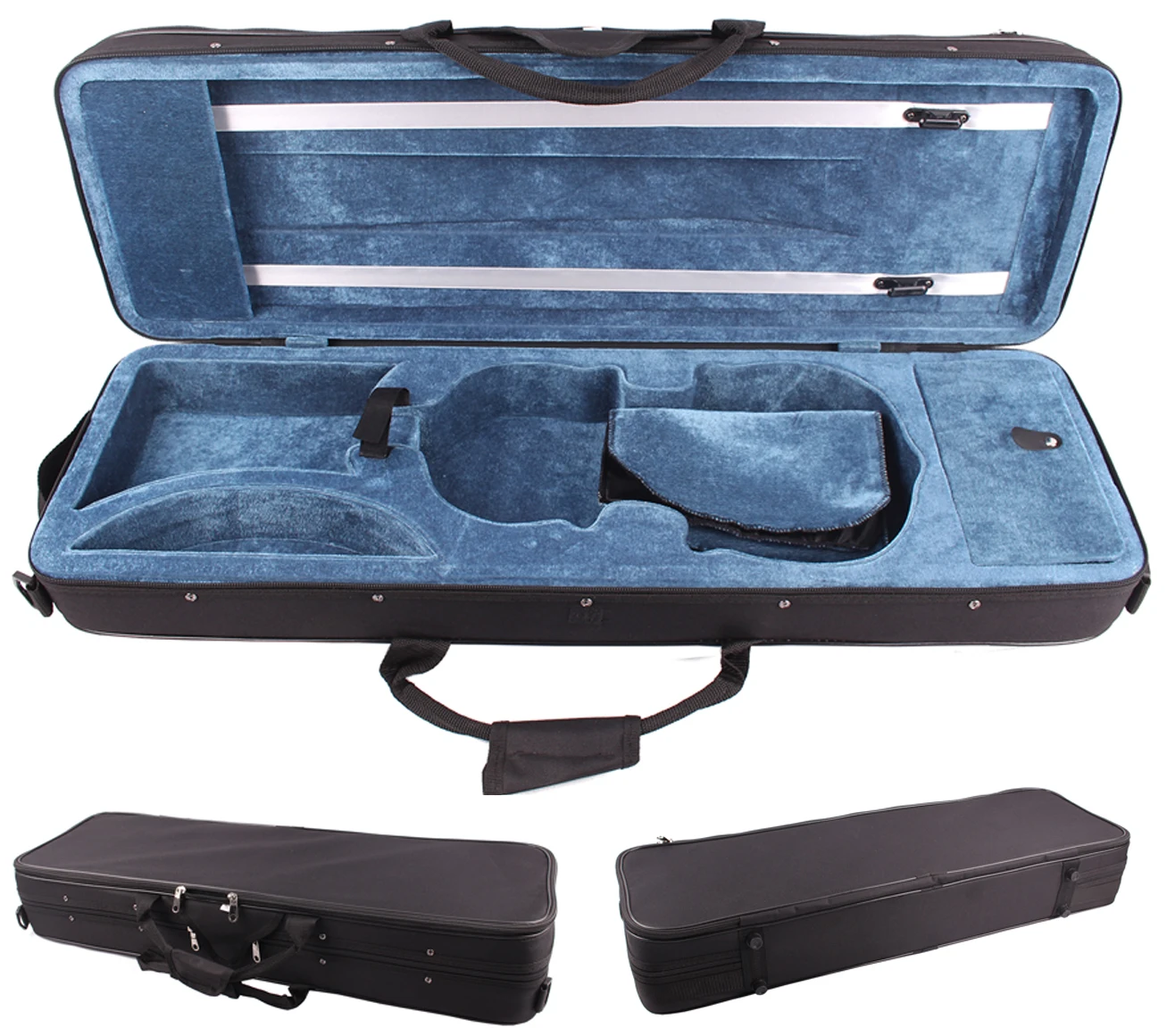 

Oblong Violin Case 4/4 Size 3/4 Violino Case 1/2 1/4 1/8 Available Foamd Case Handmade!! Black color