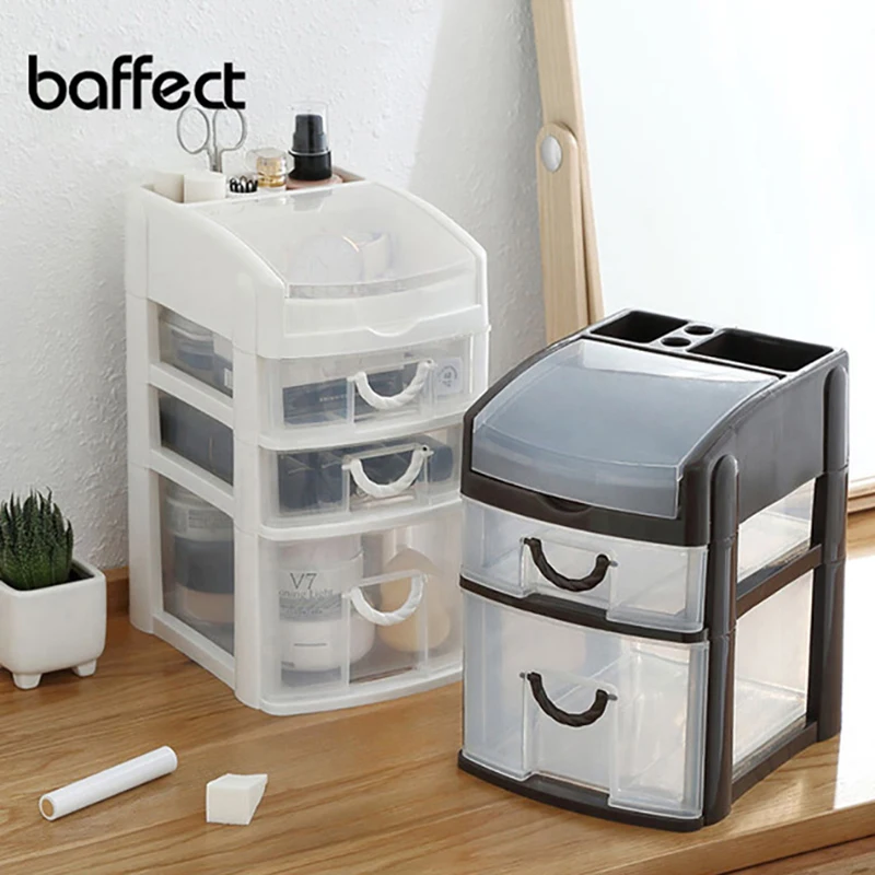 Baffect мини 3 слойная настольная коробка для хранения ящиков чехол мелких предметов
