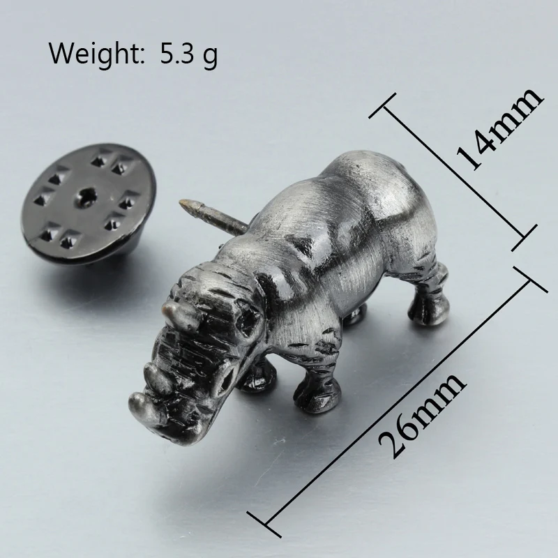Rhinoceros галстук Tack для мужской рубашки и шляпы HAWSON|Зажимы галстука запонки| |
