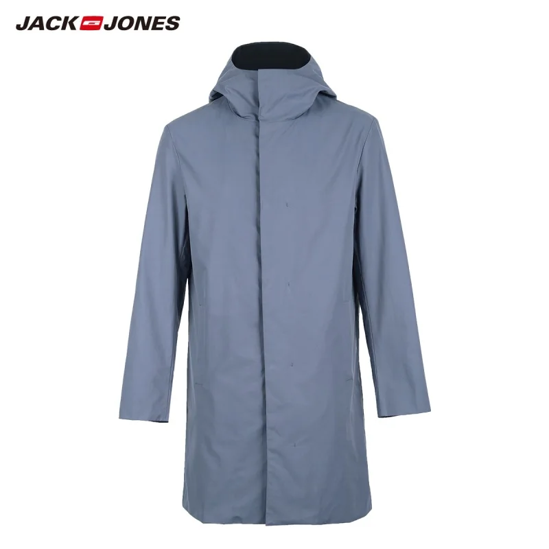 JackJones Men's Business Style Hooded Coat Casual Jacket Long 218321553 | Мужская одежда