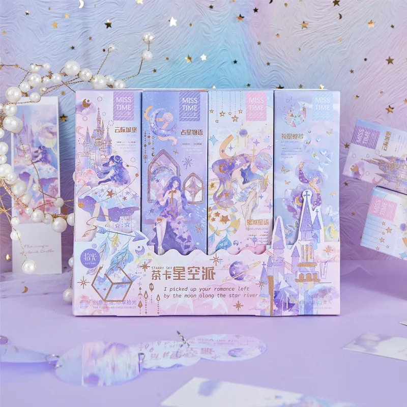 

Набор милых мультяшных закладок, креативная ручная роспись, декоративные материалы для учетной записи, закладки для книг, канцелярские тов...