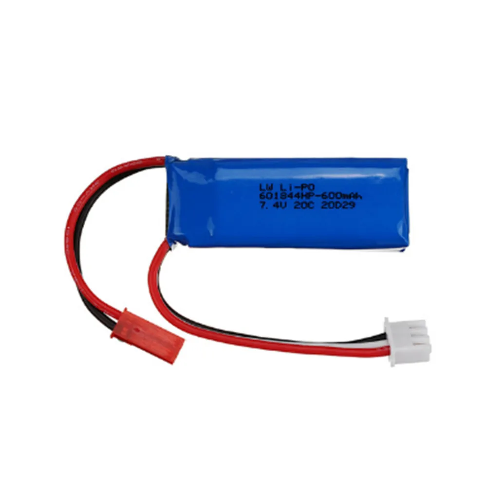 7 4 V 600mAh 20C Lipo батарея для WLtoys K969 K979 K989 K999 P929 P939 RC автозапчасти 2s v 1 шт до 10 - купить по