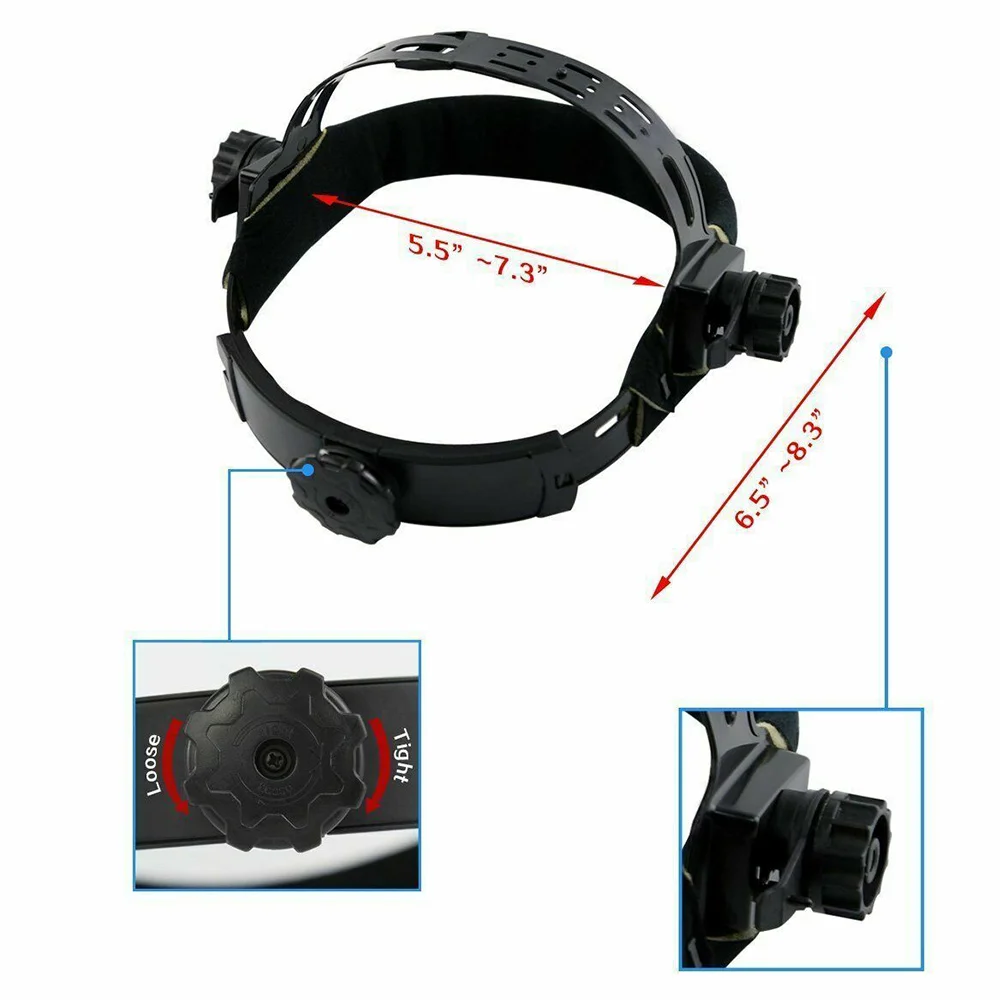

Black Headgear Welding Hood Helmet Accessories Adjustable Size Absorb Sweat