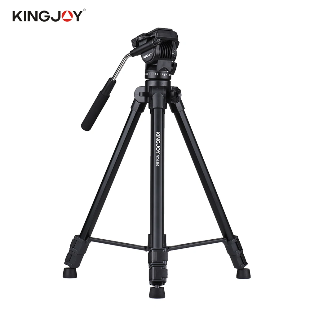 

Kingjoy VT-1500 166cm легкий Камера видео штатив-Трипод с панорамной в демпфирующей головке трубки для цифровой зеркальной камеры Canon Nikon Sony A7 DSLR каме...