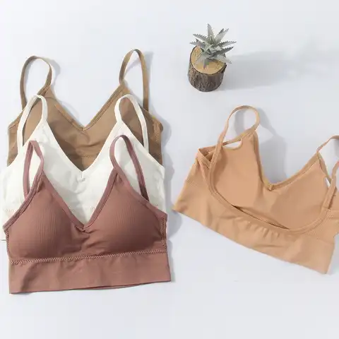 Cotton Bras For Women Seamless Bra Comfort Underwear Top Female Brassiere French Bralette Padded Triangle Bra Sexy Lingerie