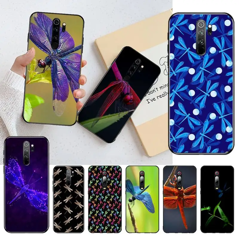 Красивая стрекоза чехол для телефона Redmi Note 9 8 8T 8A 7 6 6A экшн-камеры Go Pro Max K20 |