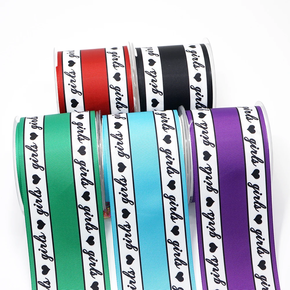 Корсажная лента с принтом 10 ярдов 3 дюйма 75 мм для бантов волос сделай сам ремесла