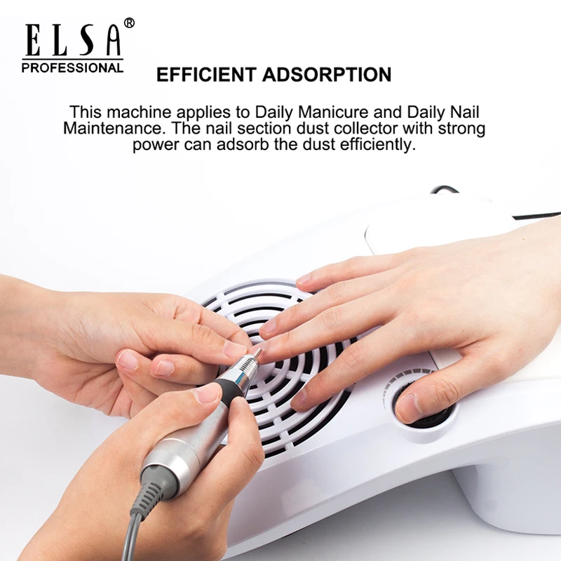 Маникюрный пылесос 60 Вт для маникюра с 2 пылесборниками оснащение маникюрного
