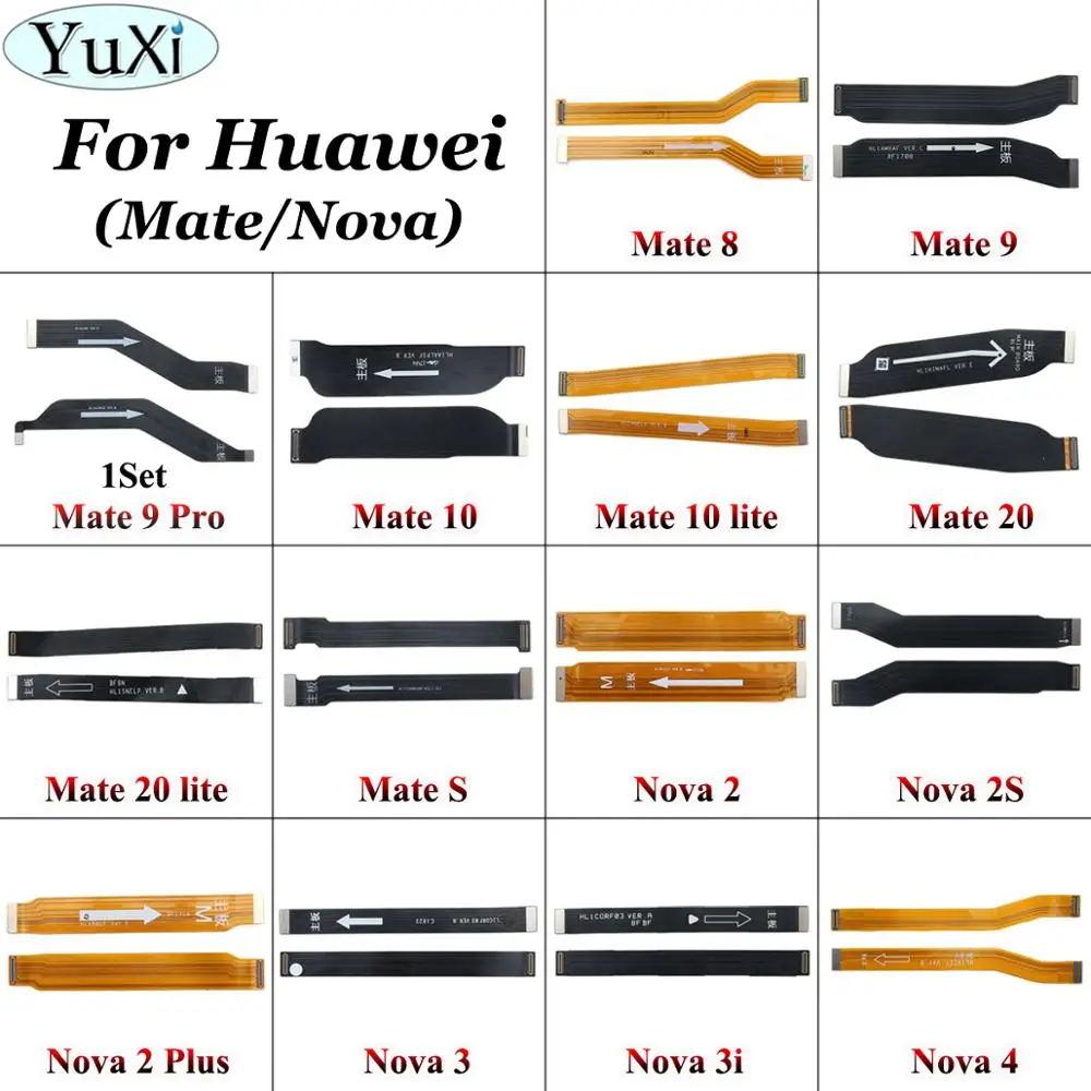 YuXi для huawei mate 8 9 10 20 lite Pro Nova 2s 2 Plus 3 3i 4 основная плата разъем материнской платы ЖК