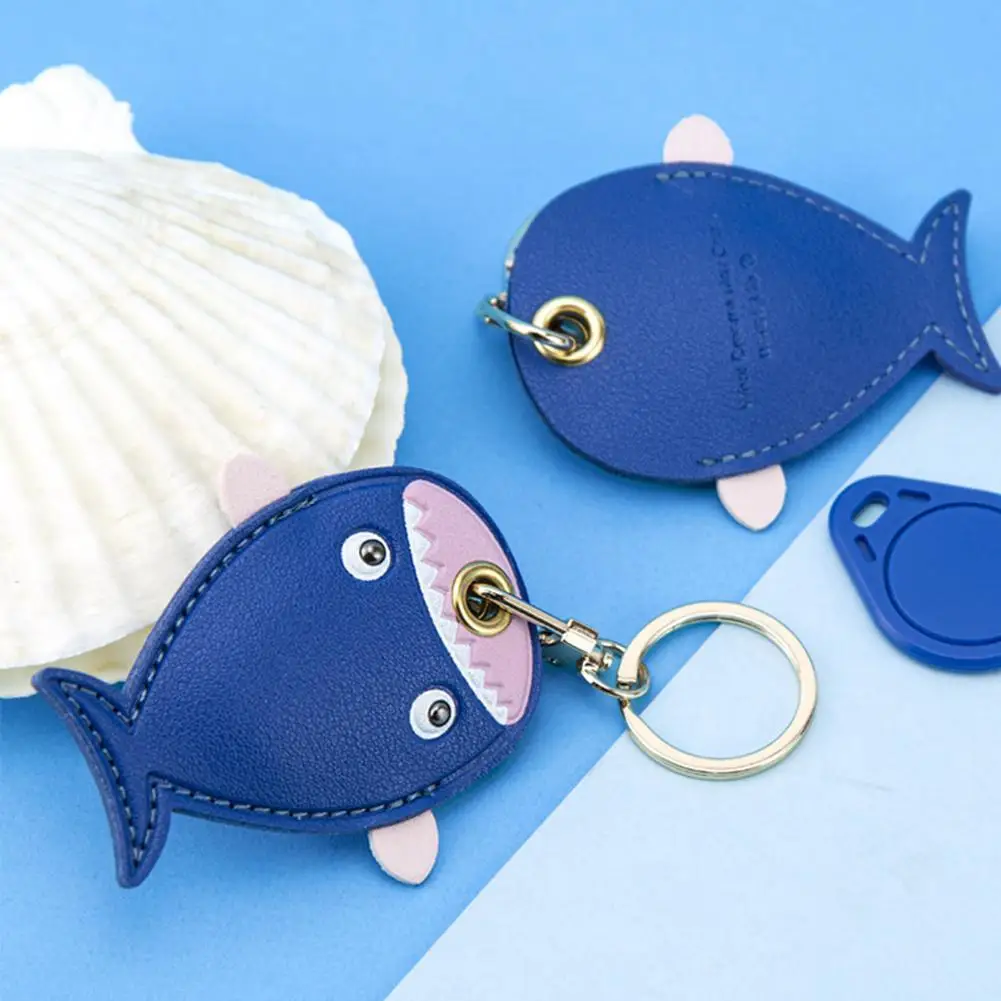 

For AirTags Cover Cartoon Cute Leather Protection Anti-lost Protective Gift Keychain Small Tracker Case Cute Locator U9Y4