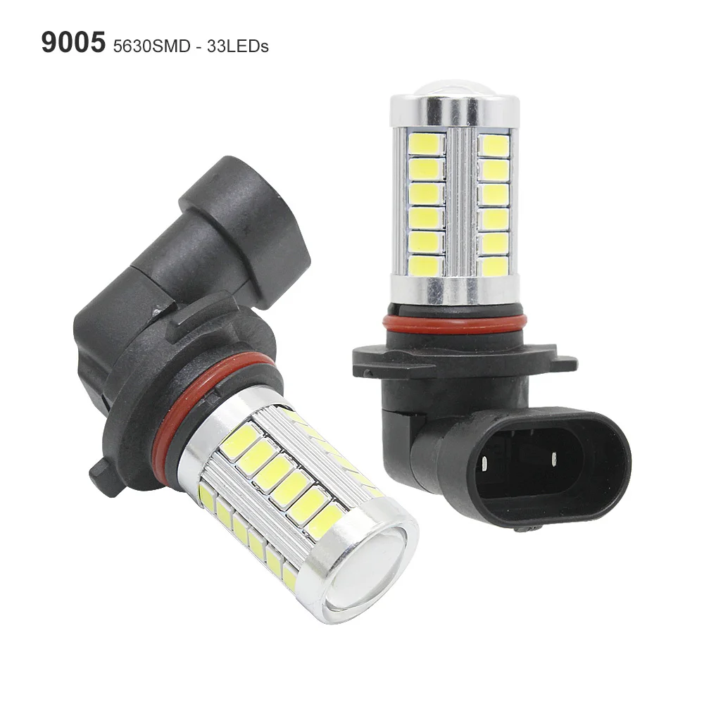 9005 1 шт. H4 H7 светодиодный головной светильник 33 SMD 5630 5730 Противотуманные фары Дневные Фары Светильник супер яркий светодиодный авто лампы хвостовые лампы H11 9005 9006 12V чистый белый - Испускаемый цвет: 9005