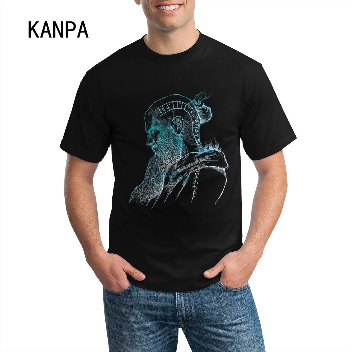 Футболка мужская хлопковая с коротким рукавом Классическая рубашка в стиле