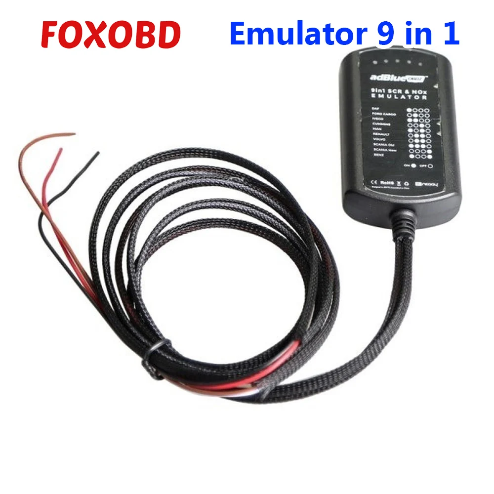 Эмулятор Adblue 9 в 1 для MAN/Scania/Iveco/DAF/Volvo/Renault/Ford/Cummins/Merced AdblueOBD2 эмулятор 9 в 1 работает Евро 4 и 5