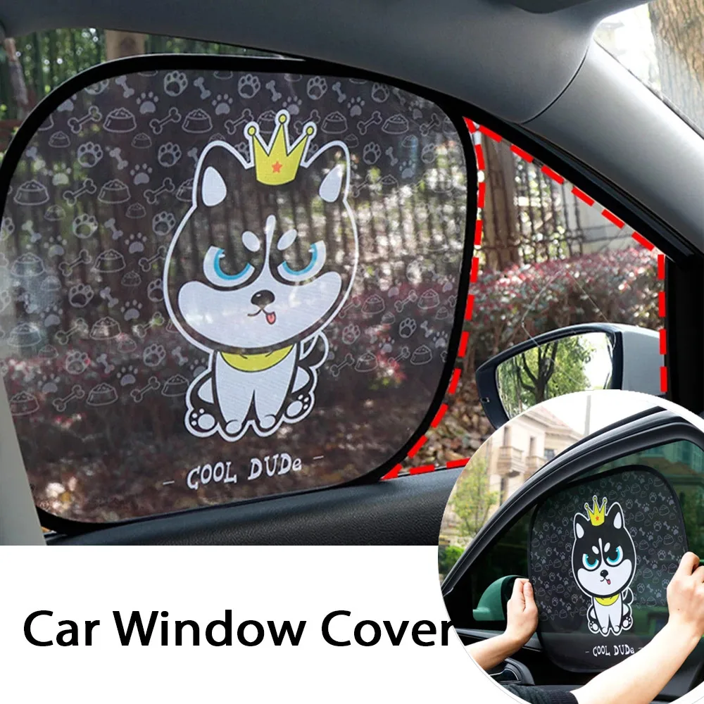 

Cartoon Cute Car Curtain Car Window Protection Sun Visor Window Film Car Sun Shade Auto Accessories For Baby Kids