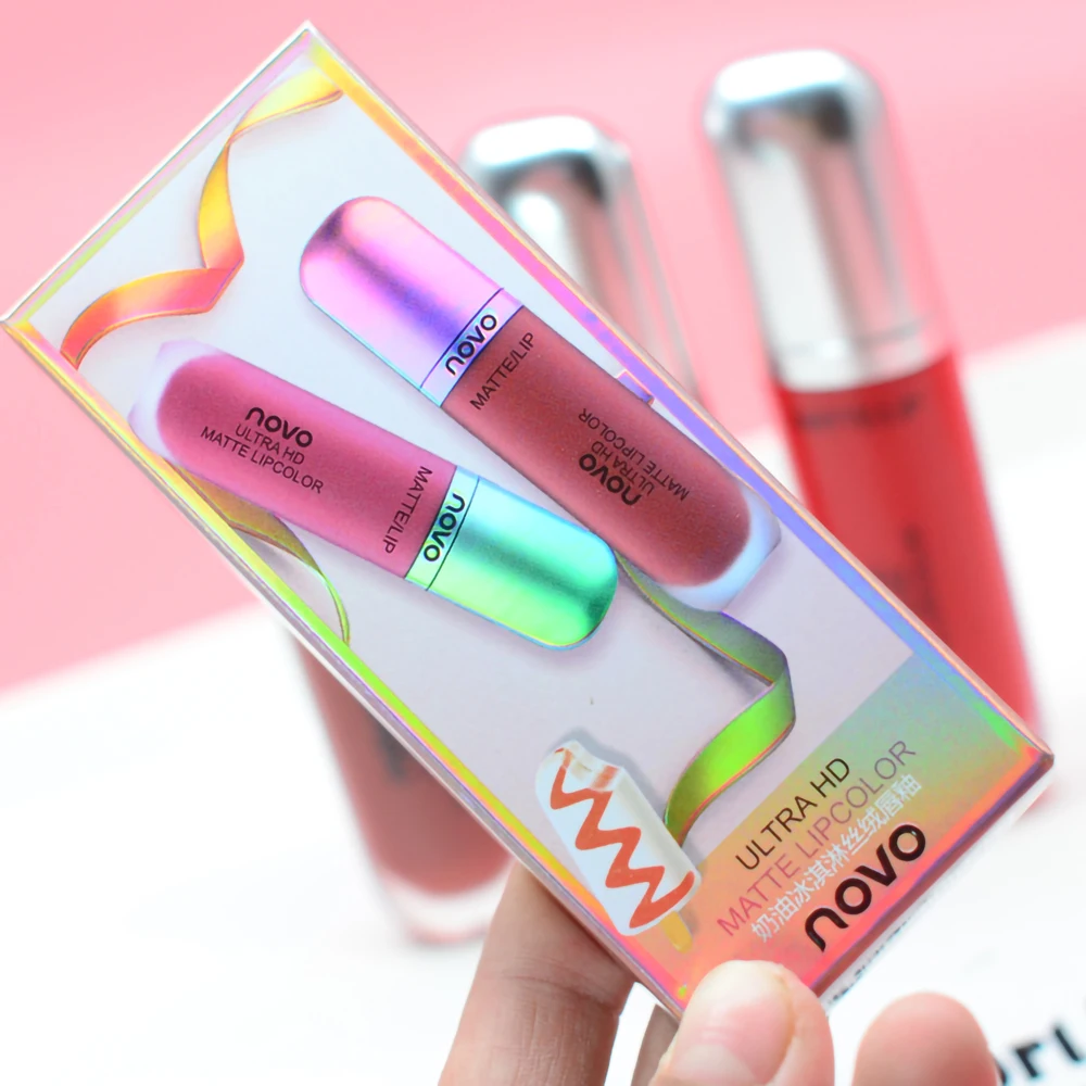 

Novo Cream Ice Cream Velvet Lip Glaze Student's Moisturizing and Moisturizing Lip Color Lip Dye