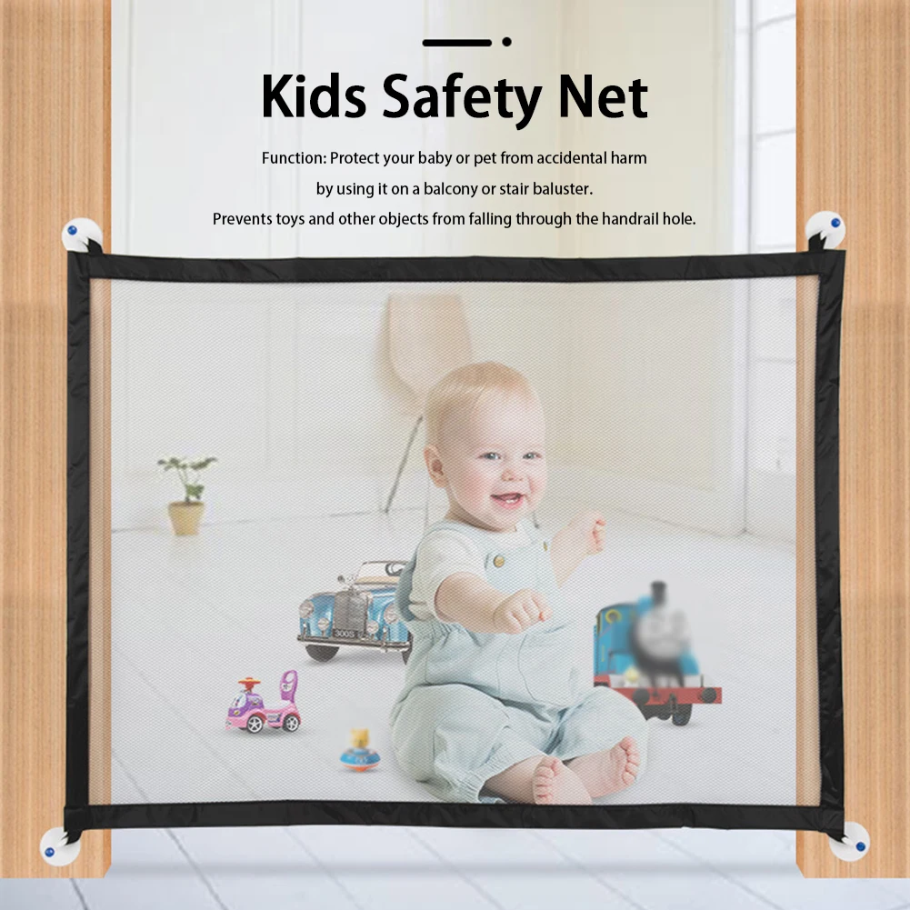

Anti Fall Easy Install Rail Balcony Banister Fine Mesh Children Safety Net Stair Fence Home Thickened Patio Toys Pets Gate