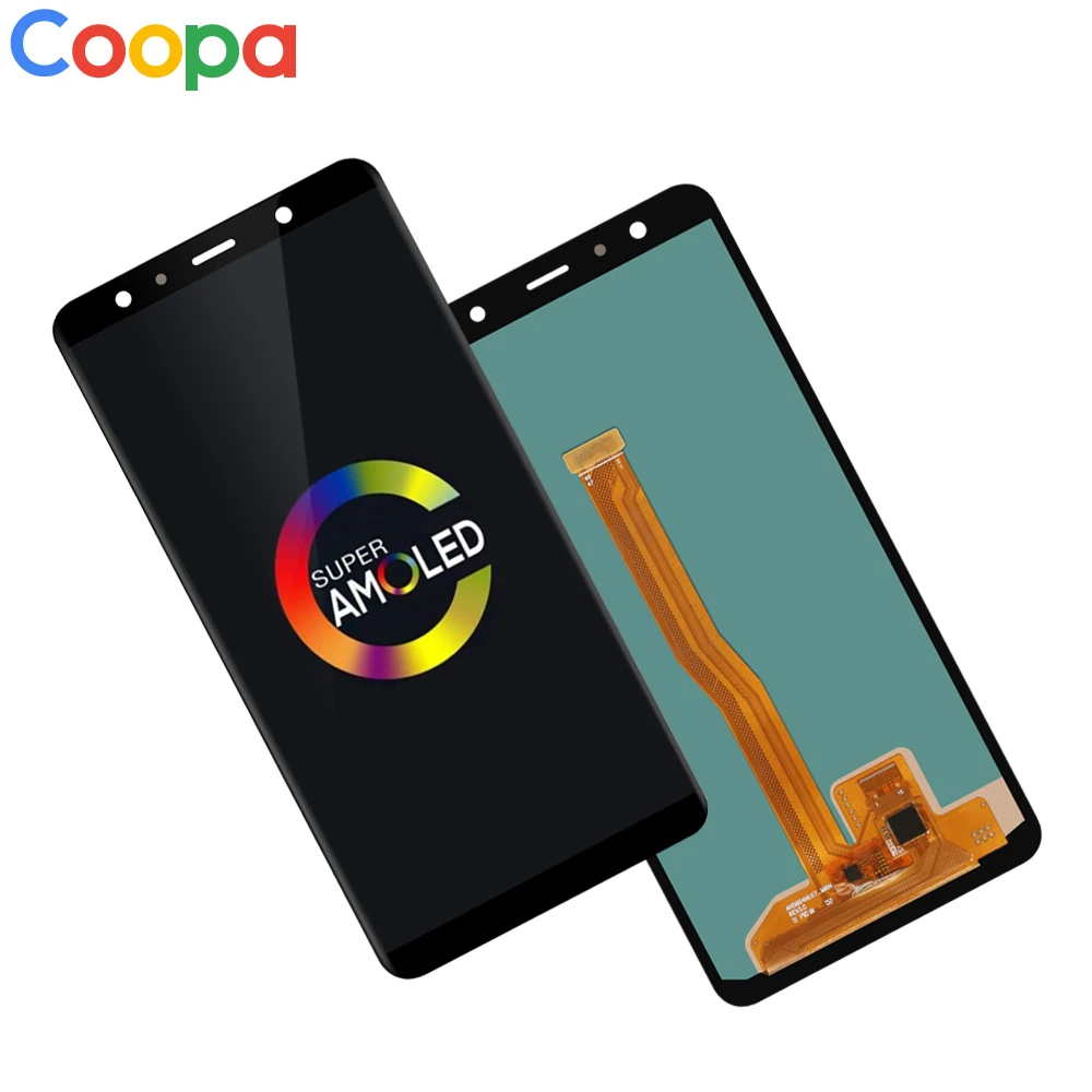 Оригинальный 6 0 &quotSuper AMOLED ЖК дисплей для SAMSUNG Galaxy A7 2018 A750 A75F SM A750F с сенсорным