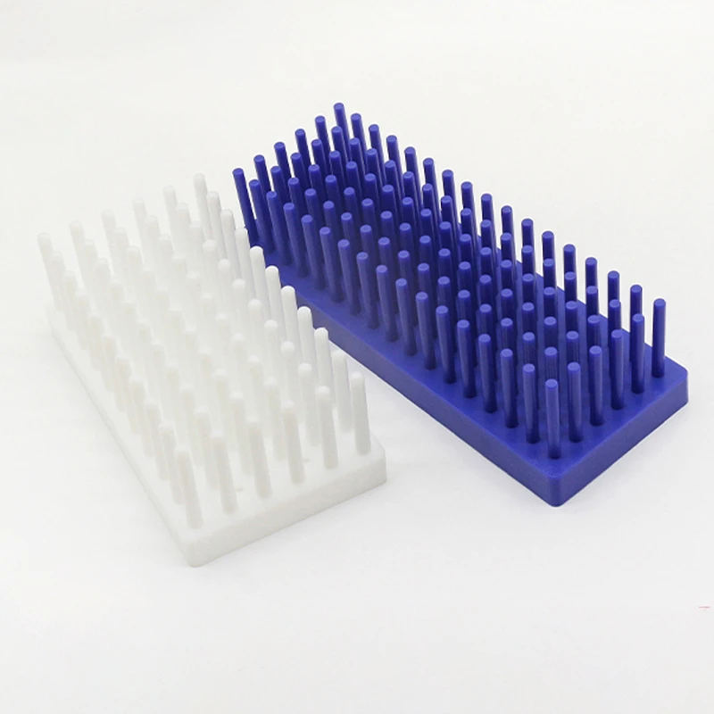 

4pcs/lot lab 66/102column plastic column type test tube drain rack for glass test tube or glass slide placement