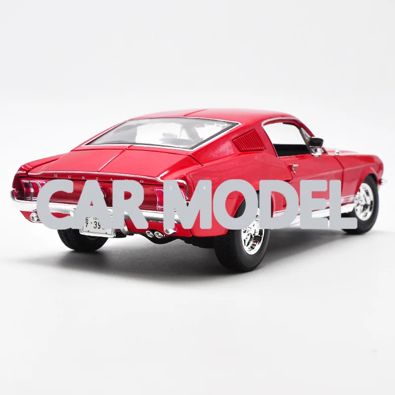 Масштаб 1:18 игрушечные автомобили из сплава 1967 fute Mustang GTA Fastback модель автомобиля