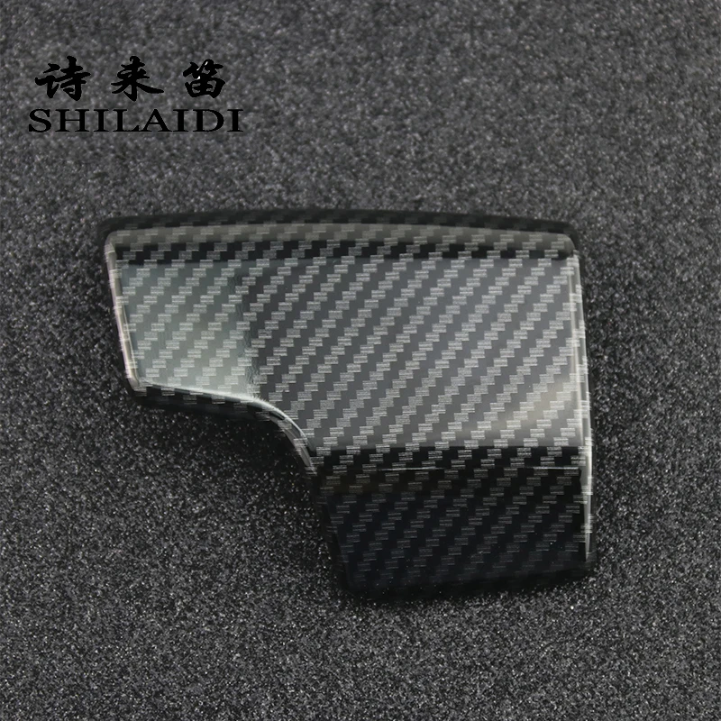 Автомобильный Стайлинг консоль из углеродного волокна ручка переключения