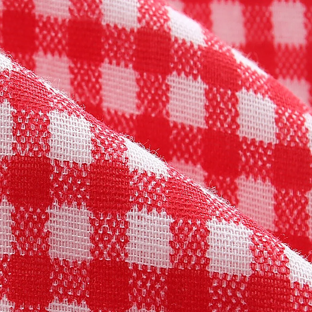 

Red and White Plaid Triangle Romper Summer New Baby Girl Newborn Cotton Sleeveless Cherry Embroidery Round Neck Bag Fart Clothes