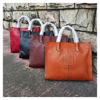 women handbag genuine leather handmade bagvintage top tote shoulder bags handbag crossbody bags 2021 fashine new style