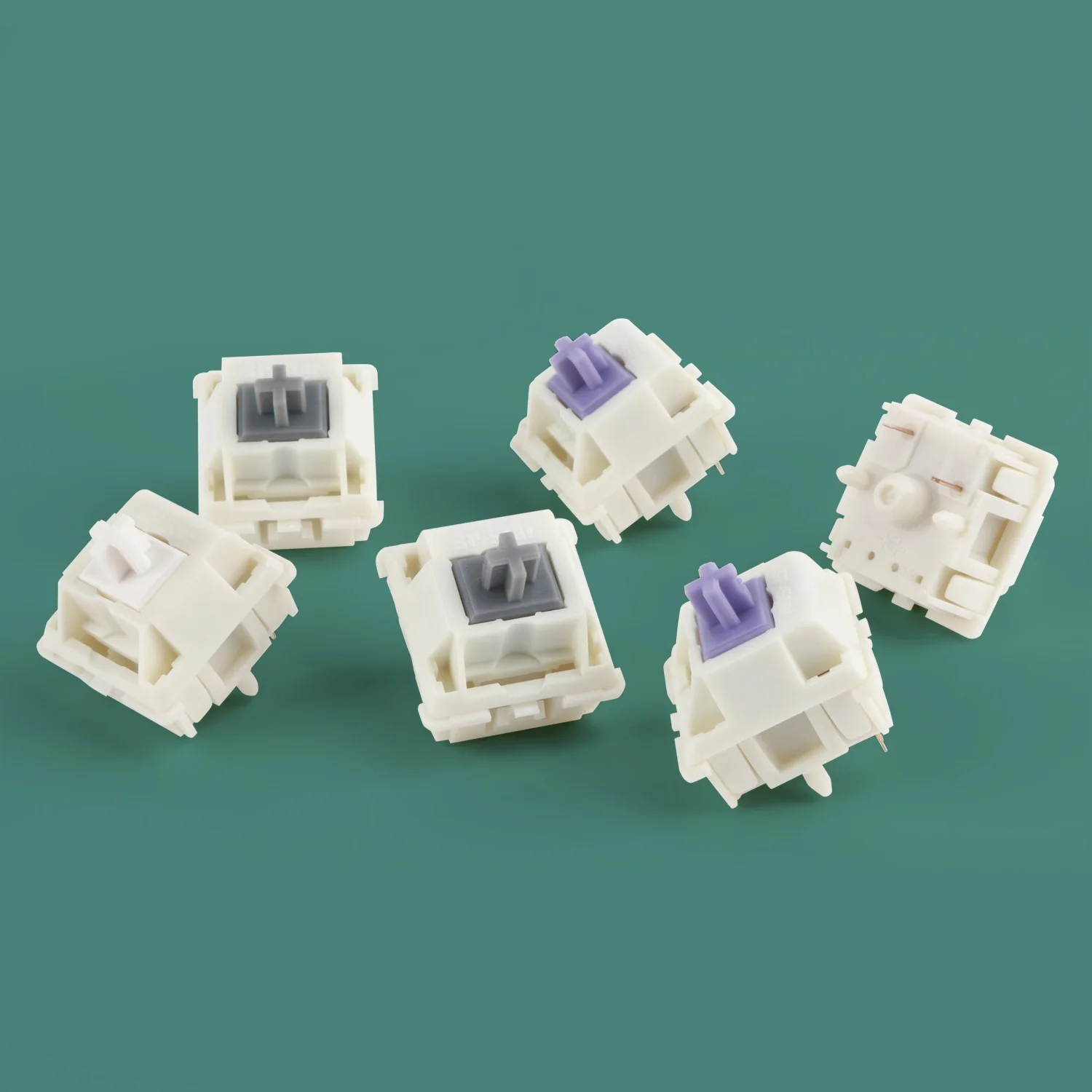 

Custom 5 Pin Linear Switch Tactile Switch For Mechanical Gaming Keyboard GK61 GK64 Anne Pro 2 Sk87 Mx Switch Button Milk Purple