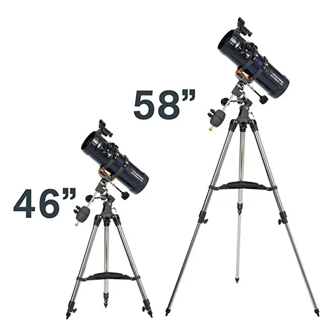 Телескоп Celestron AstroMaster 114EQ Newtonian Reflector астрономический телескоп для начинающих с полностью покрытым стеклом оптика регулируемый штатив