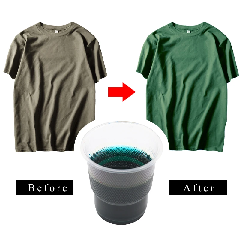 10g Blue Green Fabric Dye Powder for Clothing Textile Cotton Nylon Jeans Dyeing Renovation Acrylic Paint Pigment | Дом и сад