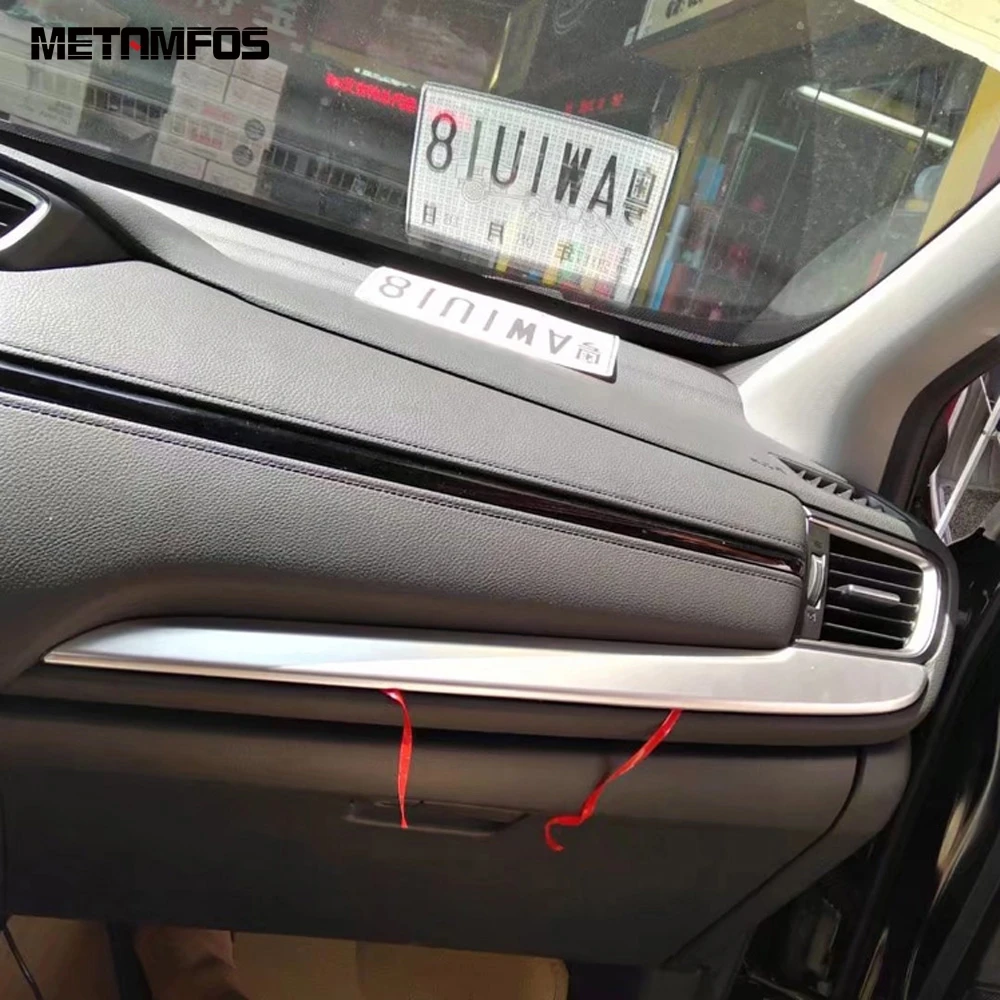 Для Honda CRV 2017 2018 2019 из углеродного волокна центральное управление молдинг отделка