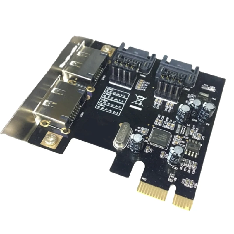 

PCI-Express PCIe 2.0 Controller Card Interface Card for SATA III ESATA III SSD HDD Drives - 6Gbit S - 2X Internal SATA