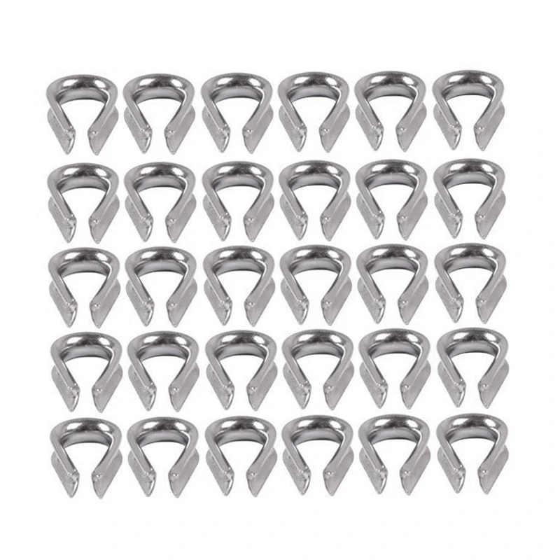 Наперсток из нержавеющей стали M3 30 шт. для проволочного троса диаметром 3/32 дюйма