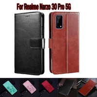 case for realme narzo 30 pro 5g rmx2117 cover funda phone protective shell hoesje for narzo 30 pro case flip wallet leather book