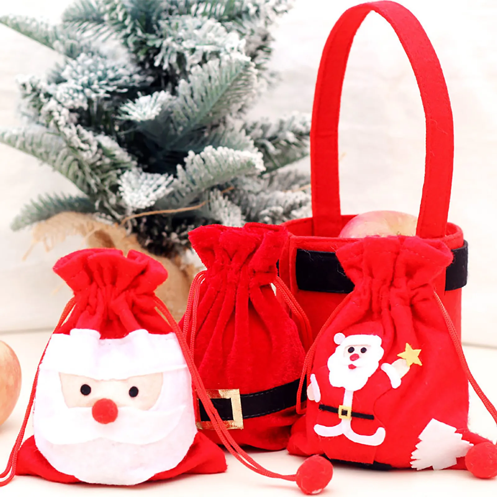 Рождественские подарки для дома мешок хранения с Санта-Клаусом снеговиком