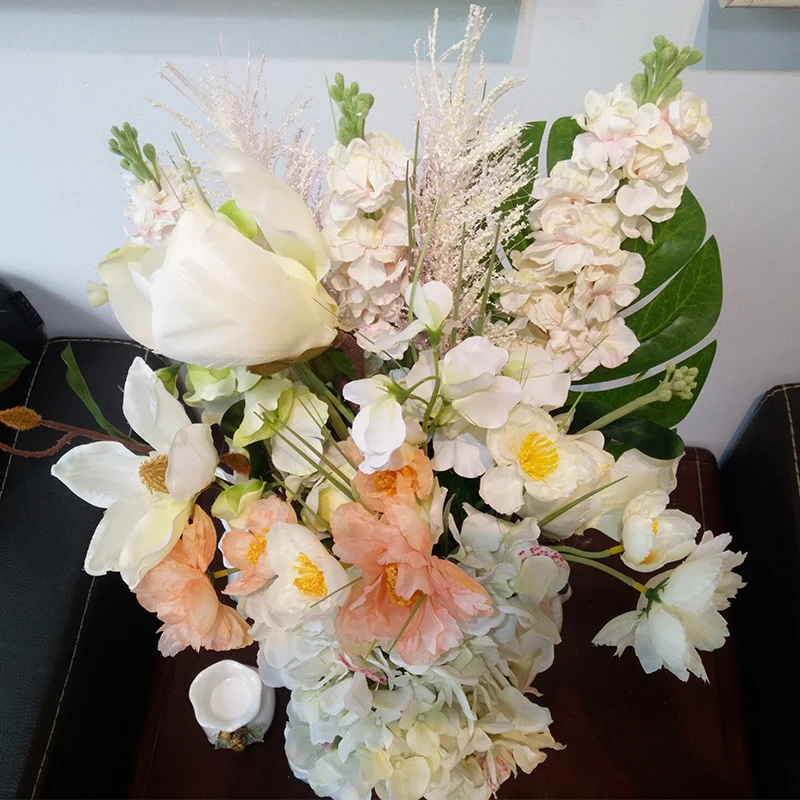 Сделай Сам украшение для вечеринки Шелковый Искусственный букет Гортензия