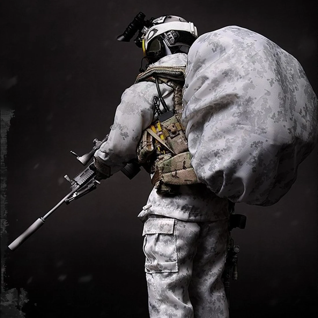 1/6 30 см солдатская модель костюм реалистичный хедлеппт Сделай Сам ручной работы солдат морские котики зимние боевые тренировочные фигурки и игрушки