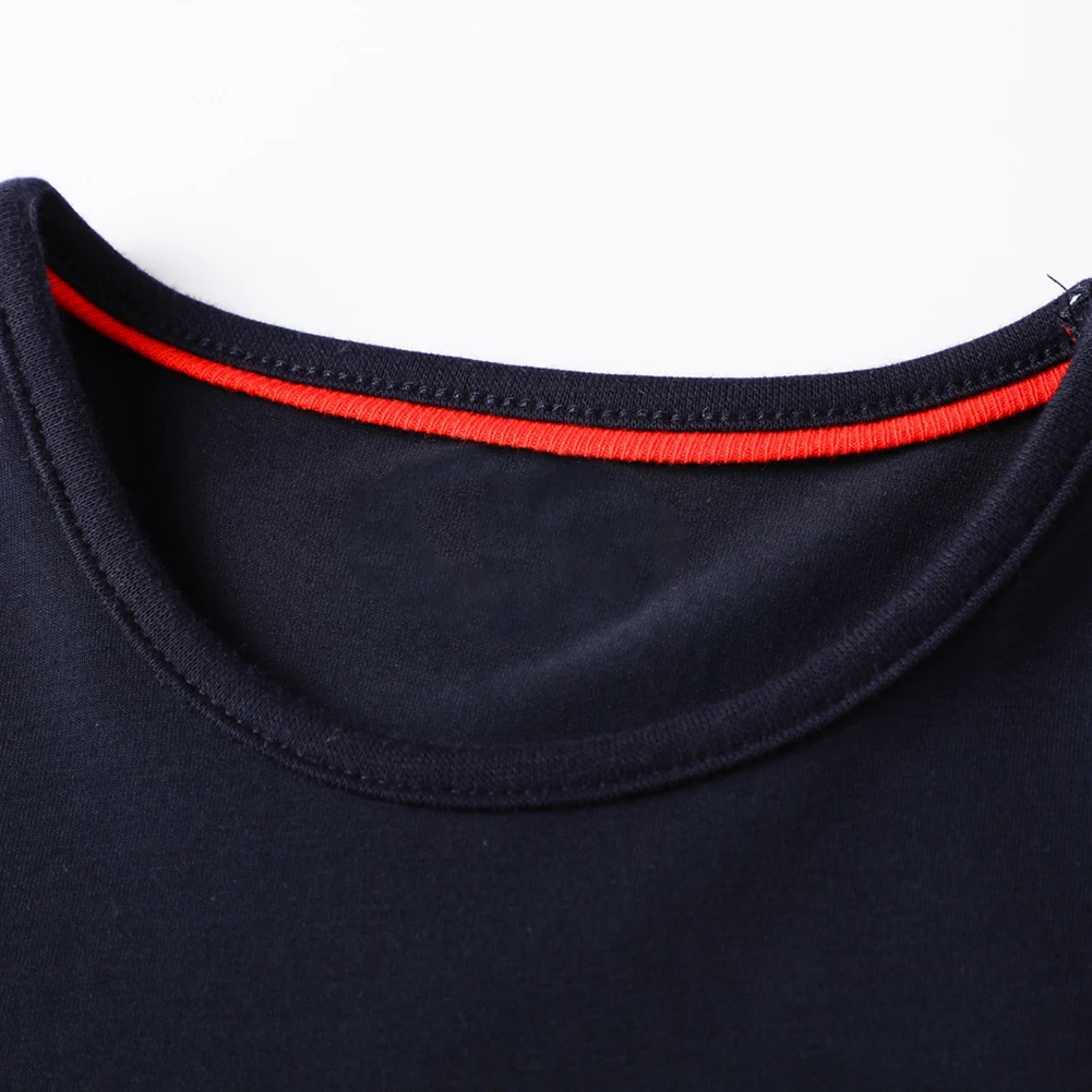 Осеннее платье для девочек с аппликацией в виде лося полоску длинными рукавами