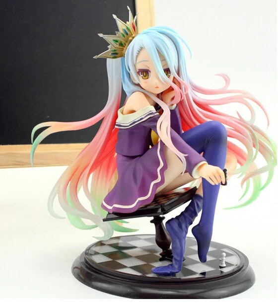 

15cm NO GAME NO LIFE Shiro 1/7 Scale Complete Action Figures Anime brinquedos Collection Figures toys for christmas gift