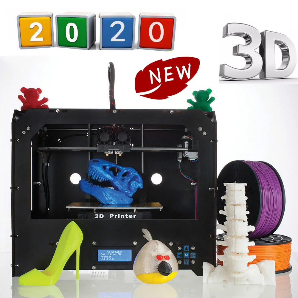 КТК 3D принтеры двумя насадками черный исходя из репсовой двухконтурный двойной