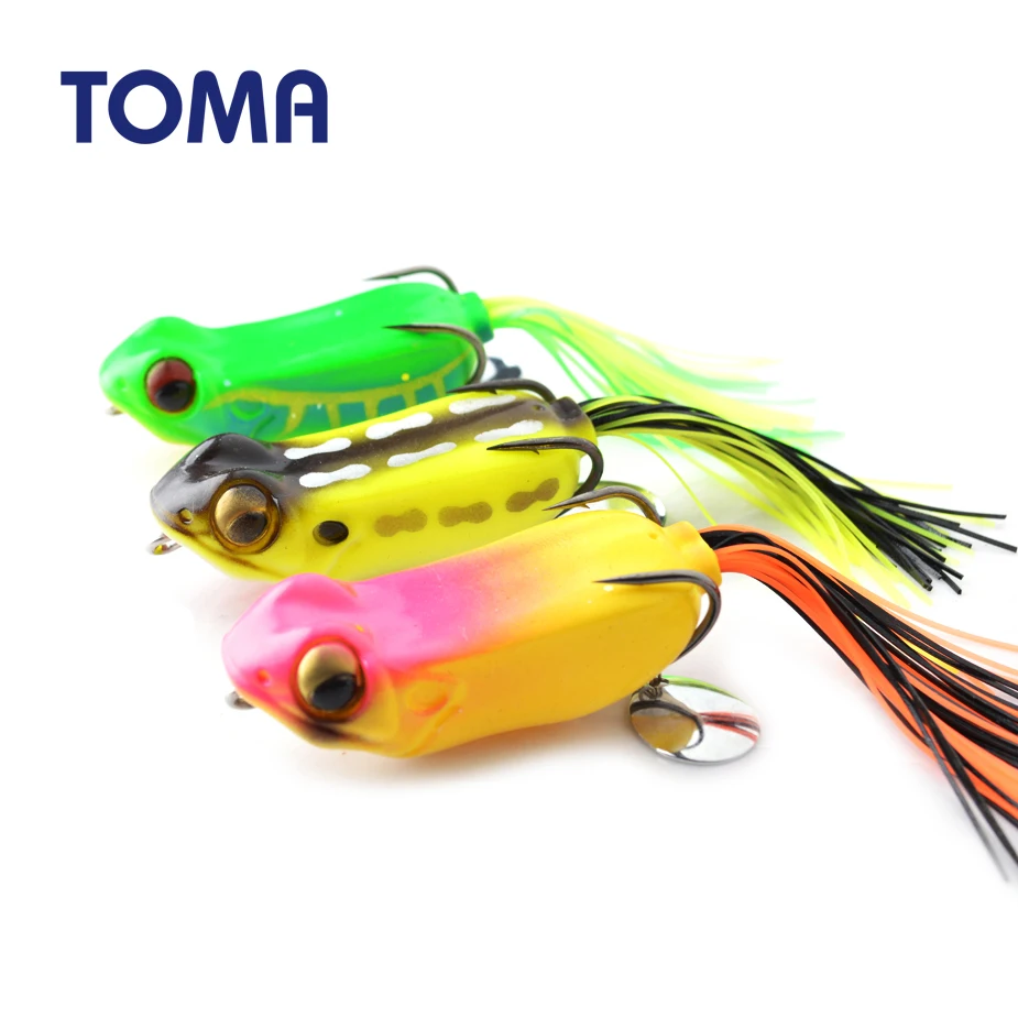 Тома 3 шт./лот лягушка рыболовная приманка змееголов приманки 60 мм 15 гр в виде