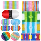 Силиконовая Радужная шахматная доска, пузырьковая сенсорная игрушка, антистрессовая Расслабляющая детская игрушка, специальный снятие стресса для взрослых и детей