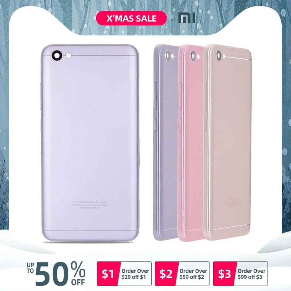 Задняя крышка для Xiaomi Redmi Note 5A на батарею золотой