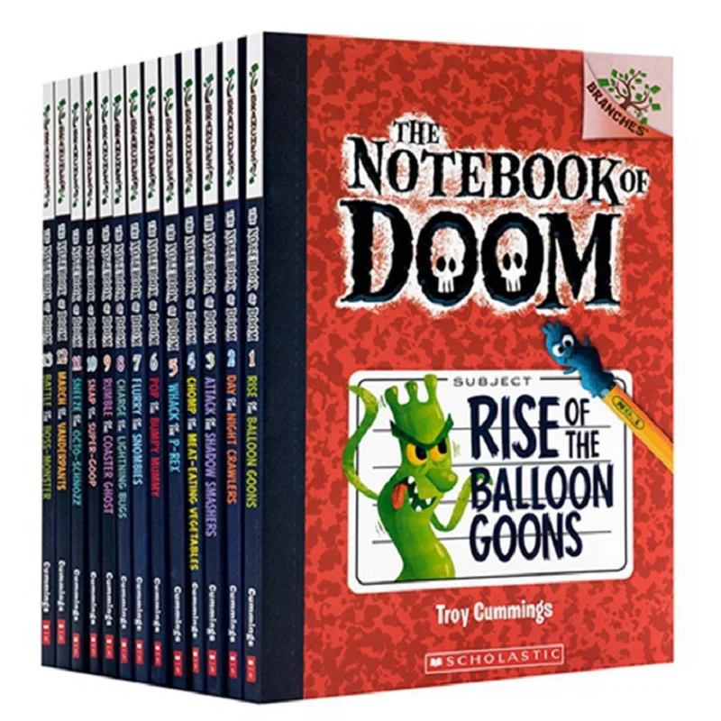 13 Books The Notebook of Doom Children's English Learning Book Early Education Book English Picture Books